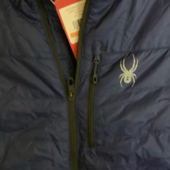 SPYDER New NWT black Glissade Hybrid
Insulated Vest Size S blue Men - Picture 8 of 11